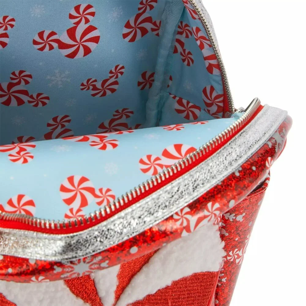 Loungefly Disney Mickey Mouse Peppermint Swirl Mini Backpack NWT - Picture 3 of 3